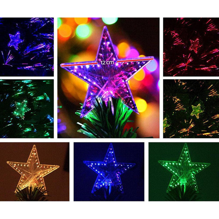 Jingle Jollys 2.1m 7ft Led Christmas Tree Xmas Optic Fiber