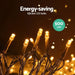 12.5m Christmas Lights Solar Icicle String Light Warm White
