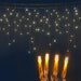 12.5m Christmas Lights Solar Icicle String Light Warm White
