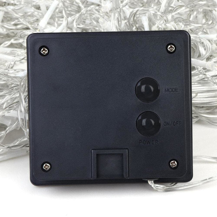 12.5m Christmas Lights Solar Icicle String Light Warm White