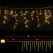 12.5m Christmas Lights Solar Icicle String Light Warm White