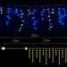 Jingle Jollys 800 Led Christmas Icicle Lights White and Blue