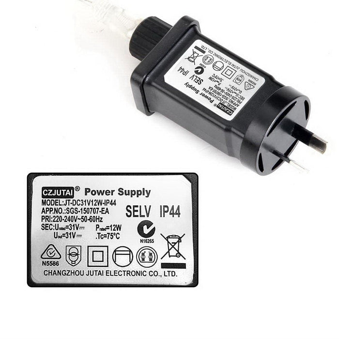 Jingle Jollys 800 Led Christmas Icicle Lights White and Blue