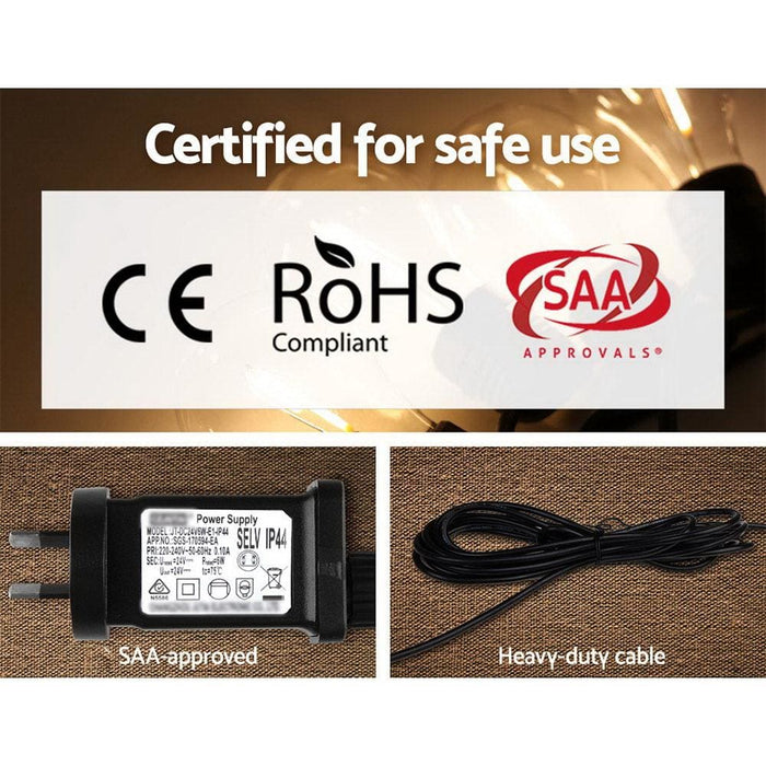 Goslash Picks Jingle Jollys 23m Bright and Mellow Glow Led