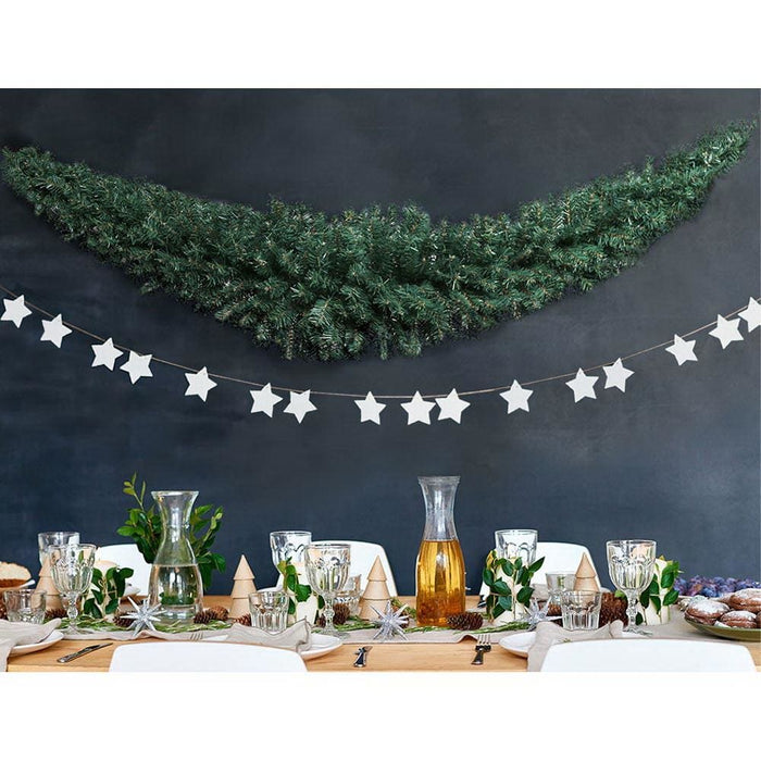 Jingle Jollys 6ft Christmas Garland - Green