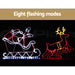 Jingle Jollys Christmas Motif Lights Led Rope Reindeer
