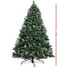 Jingle Jollys 7ft Christmas Snow Tree - Green
