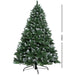 Jingle Jollys 7ft Christmas Snow Tree - Green