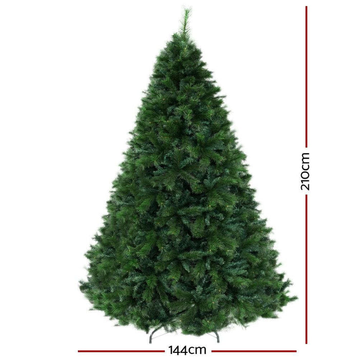 Jingle Jollys Christmas Tree 2.1m 6ft Xmas Decoration Green