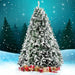 Jingle Jollys Christmas Tree 2.4m 8ft Xmas Decorations Snow