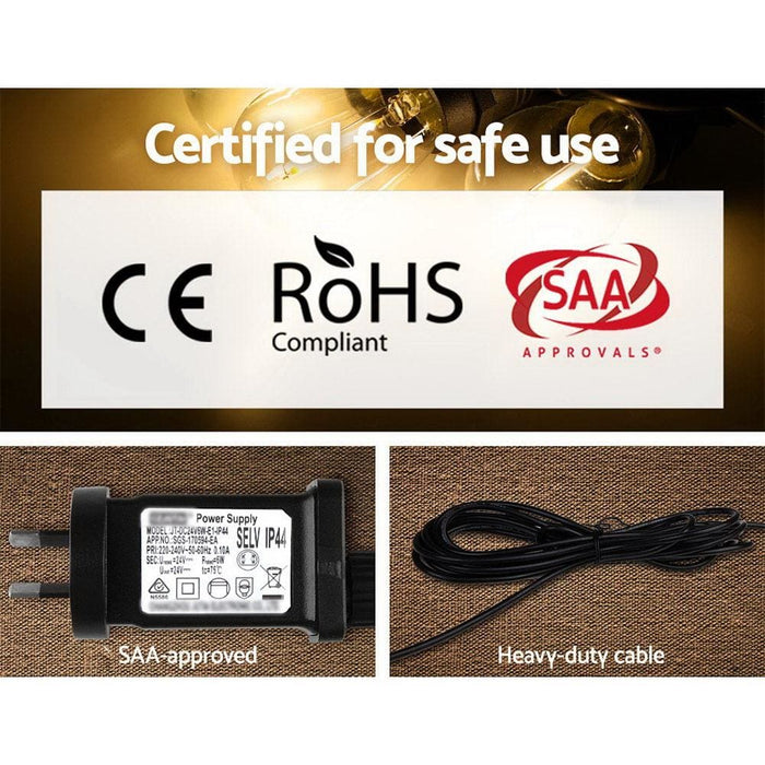 Goslash Picks Jingle Jollys 77m Led Festoon String Lights