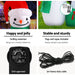Jingle Jollys Inflatable Christmas 2.4m Snowman Led Lights