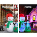 Jingle Jollys Inflatable Christmas 2.4m Snowman Led Lights