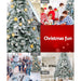 Jingle Jollys Snowy Christmas Tree 2.1m 7ft Xmas Decorations