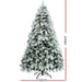Jingle Jollys Snowy Christmas Tree 2.1m 7ft Xmas Decorations