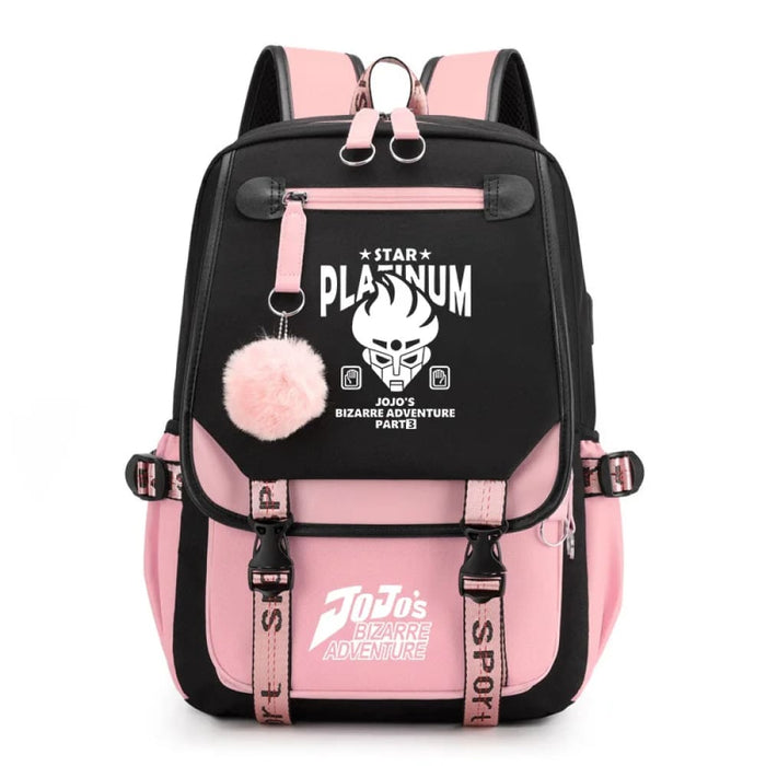 Jojo Bizarre Adventure Backpack Usb Charging School Bag