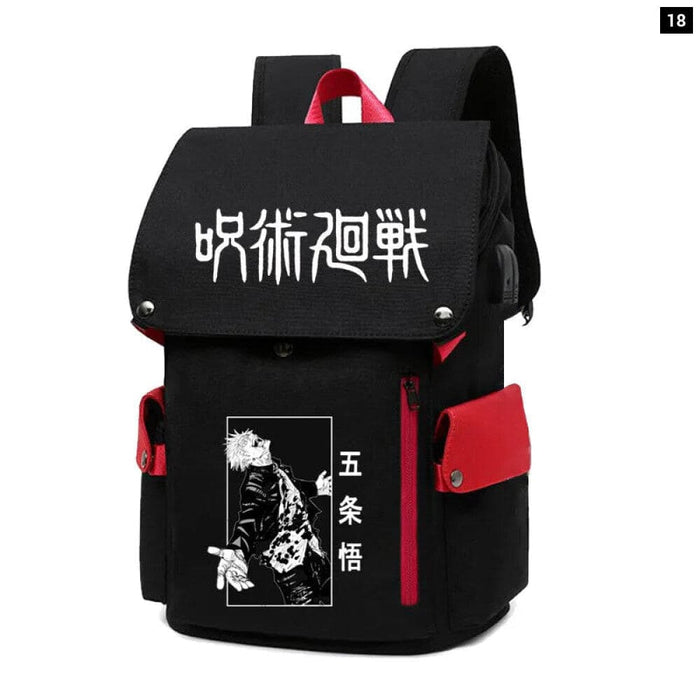 Jujutsu Kaisen Anime Backpack for Students Large Capacity