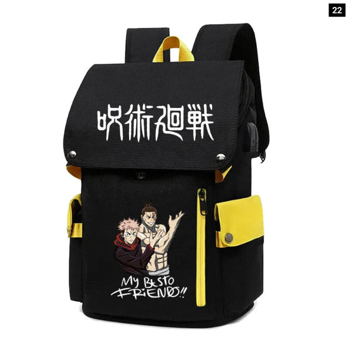 Jujutsu Kaisen Anime Backpack for Students Large Capacity