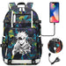 Jujutsu Kaisen Backpack Multifunction Usb Charging Bag