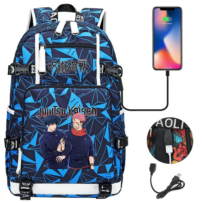 Jujutsu Kaisen Backpack Multifunction Usb Charging Bag