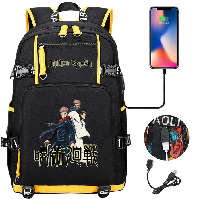 Jujutsu Kaisen Backpack Multifunction Usb Charging Bag