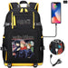 Jujutsu Kaisen Backpack Multifunction Usb Charging Bag