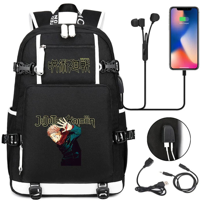 Jujutsu Kaisen Backpack Multifunction Usb Charging Bag