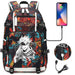 Jujutsu Kaisen Backpack Multifunction Usb Charging Bag