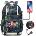 Jujutsu Kaisen Backpack Multifunction Usb Charging Bag