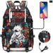 Jujutsu Kaisen Backpack Multifunction Usb Charging Bag