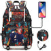 Jujutsu Kaisen Backpack Multifunction Usb Charging Bag
