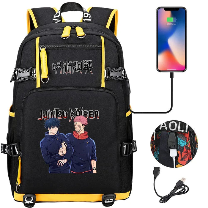 Jujutsu Kaisen Backpack Multifunction Usb Charging Bag