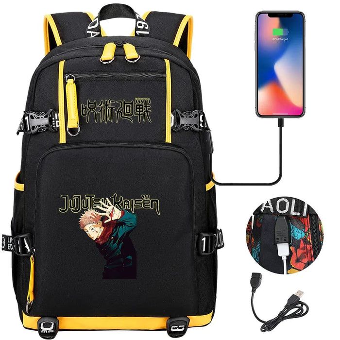 Jujutsu Kaisen Backpack Multifunction Usb Charging Bag