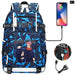 Jujutsu Kaisen Backpack Multifunction Usb Charging Bag