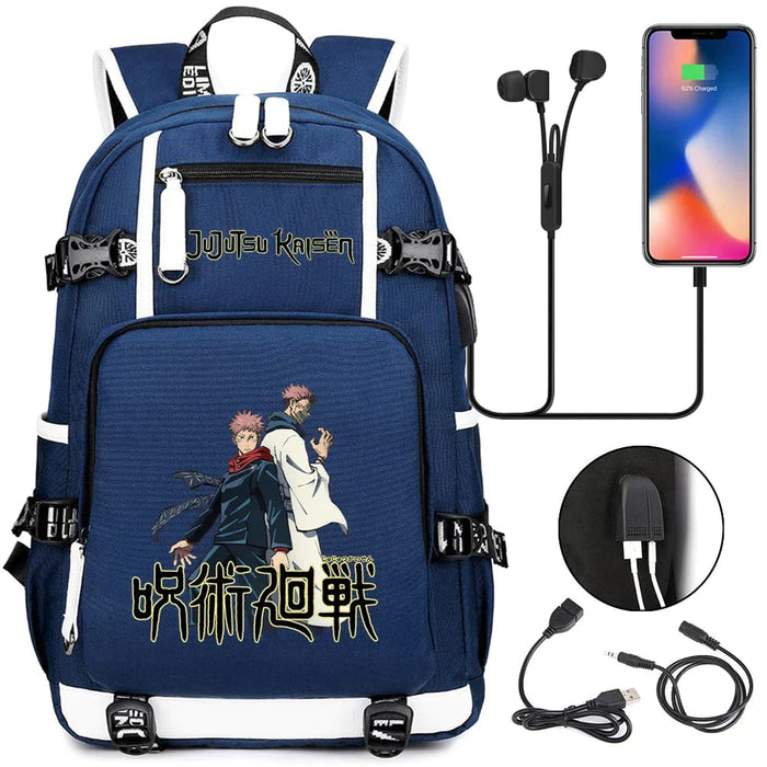 Jujutsu Kaisen Backpack Multifunction Usb Charging Bag
