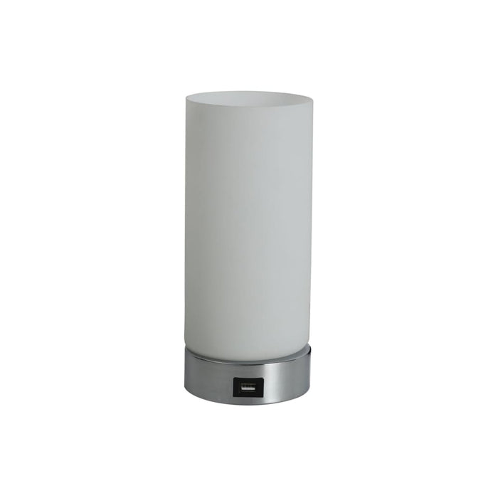 Julie Cylinder Touch Lamp with Usb Port