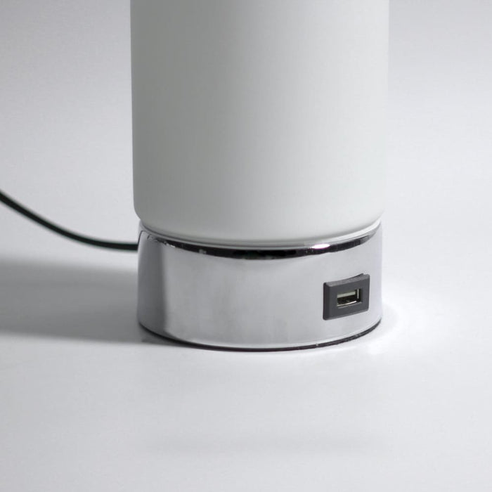 Julie Cylinder Touch Lamp with Usb Port