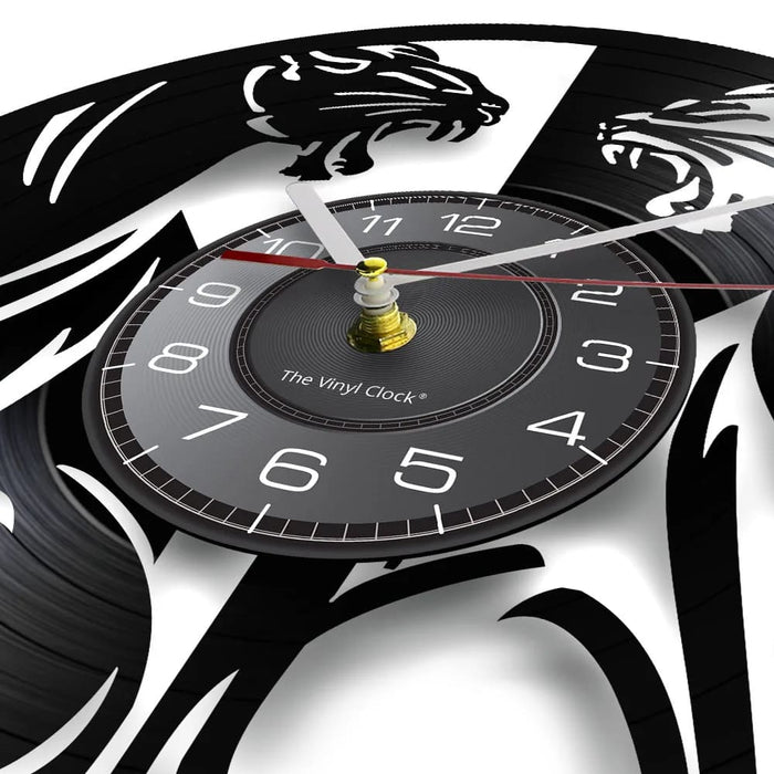 Jungle Panther Vinyl Record Wall Clock