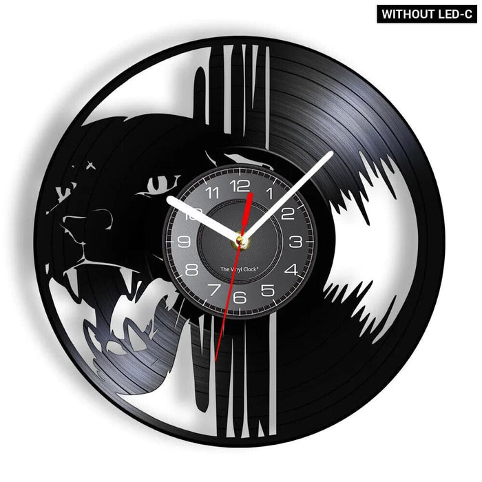 Jungle Panther Vinyl Record Wall Clock