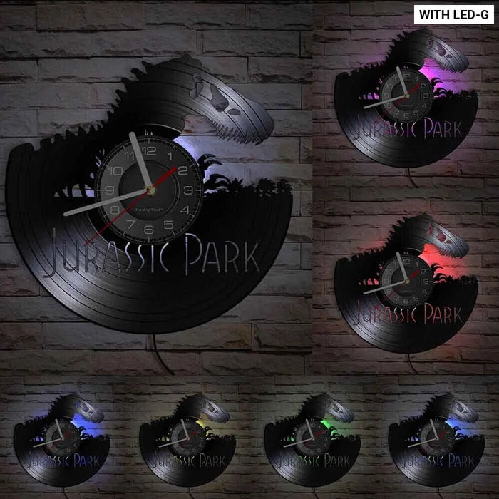 Jurassic t Rex Vinyl Record Wall Clock