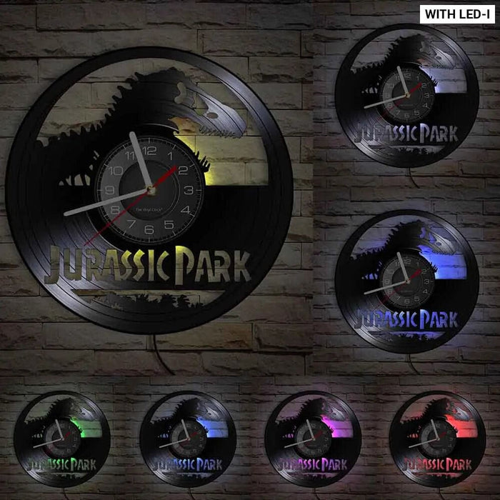 Jurassic t Rex Vinyl Record Wall Clock