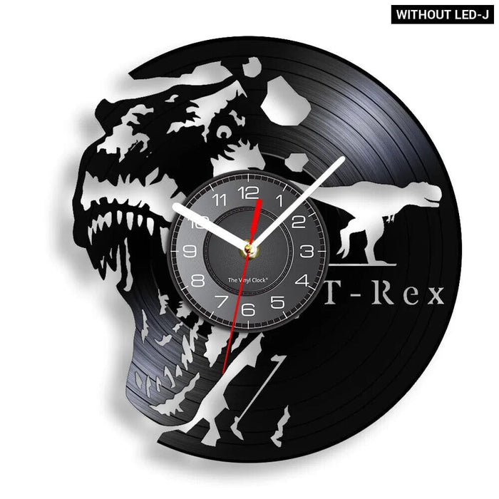 Jurassic t Rex Vinyl Record Wall Clock