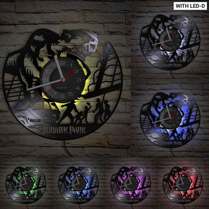 Jurassic t Rex Vinyl Record Wall Clock
