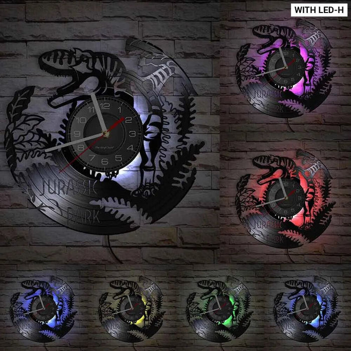 Jurassic t Rex Vinyl Record Wall Clock