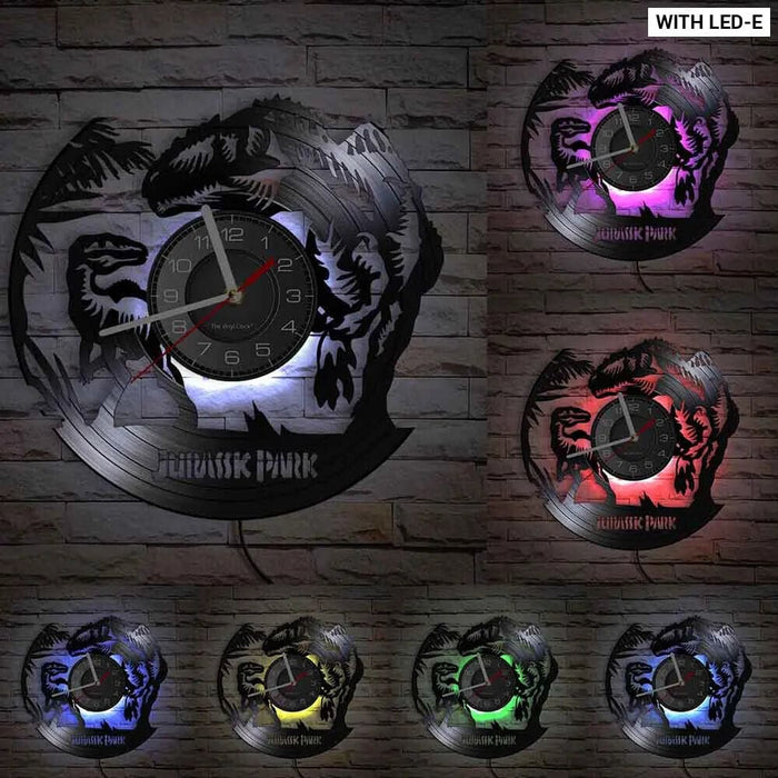 Jurassic t Rex Vinyl Record Wall Clock