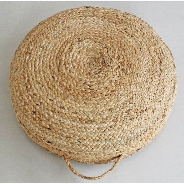 Jute Hand Braided Natural Floor Pallet Cushion 60 x 20 Cm