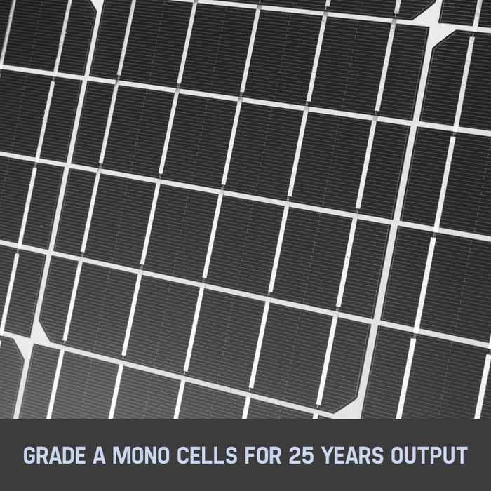 250W Solar Panel Mono Cell With 20A 12V 24V Pwm Regulator Dual Usb