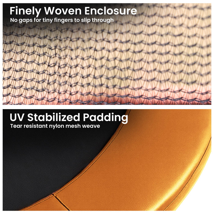 10Ft Trampoline Pad And Net - Orange