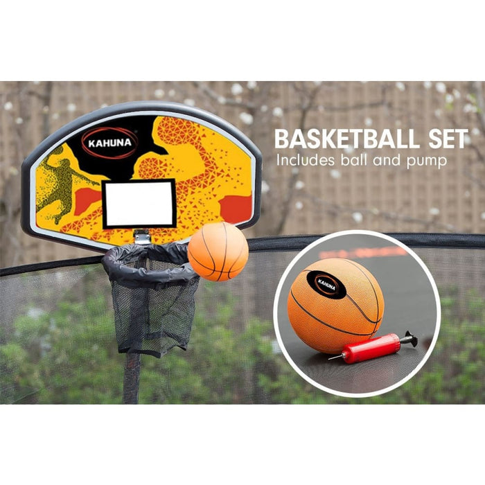 Kahuna Classic 6ft Trampoline With Basketball Set - Purple