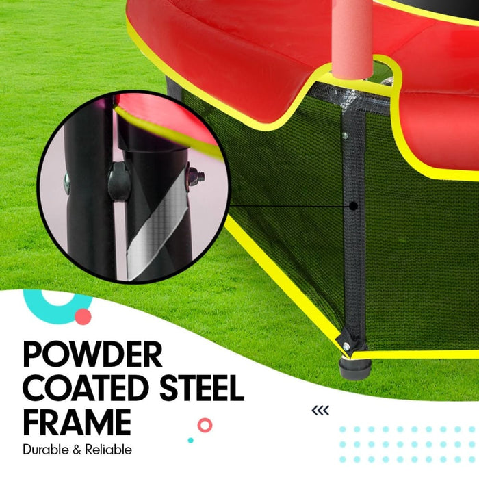 Kahuna Mini 4.5 Ft Trampoline - Red Blue